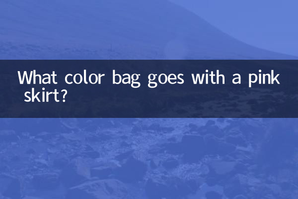 কি রঙের ব্যাগ একটি গোলাপী স্কার্ট সঙ্গে যায়?