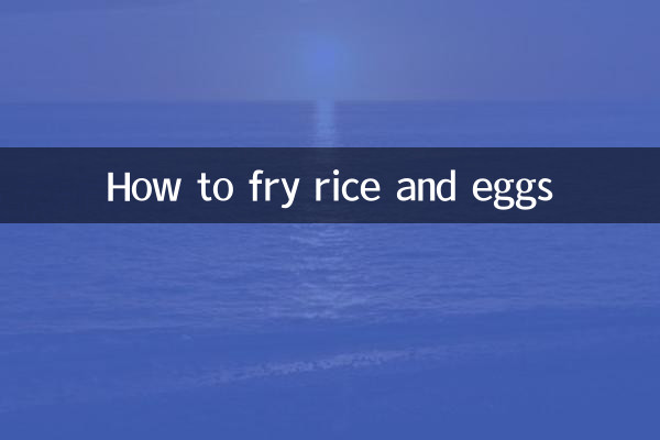 Wie man Reis und Eier brät
