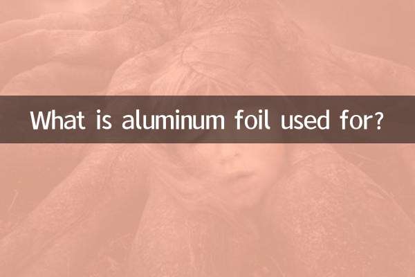 What is aluminum foil used for?