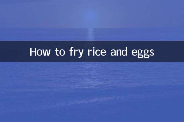 Wie man Reis und Eier brät