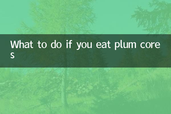 梅の芯を食べてしまった場合の対処法