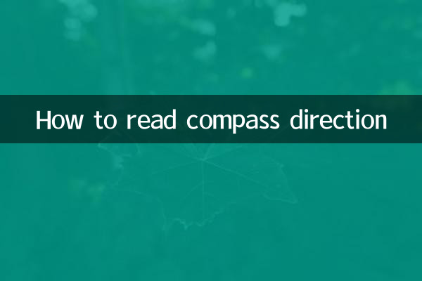 How to read compass direction