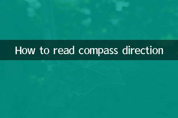 How to read compass direction