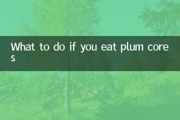 梅の芯を食べてしまった場合の対処法
