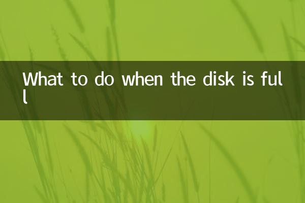 What to do when the disk is full