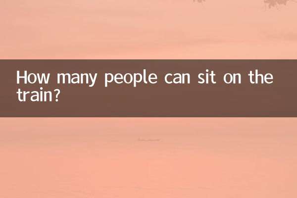 Quantas pessoas podem sentar-se no trem?