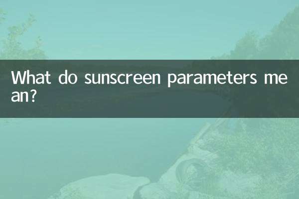 ¿Qué significan los parámetros del protector solar?