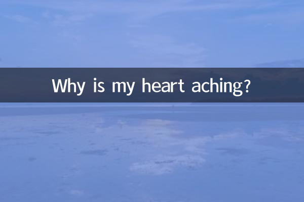 Pourquoi mon cœur me fait-il mal ?