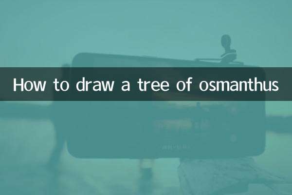Osmanthus의 나무를 그리는 방법