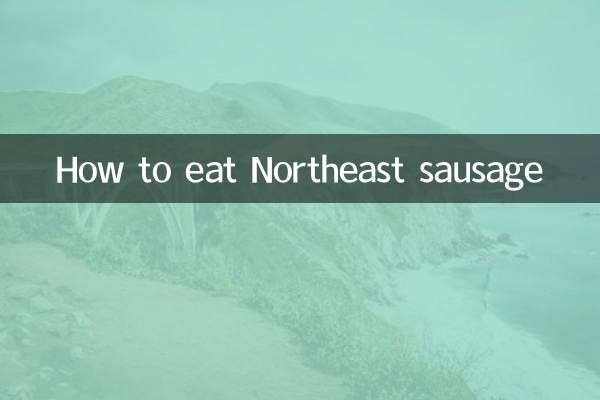 Comment manger des saucisses nord-est
