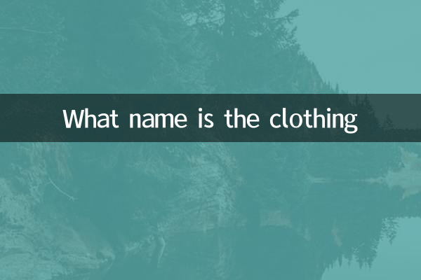 Welcher Name ist die Kleidung