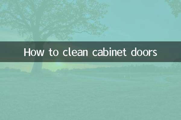 Comment nettoyer les portes de l'armoire