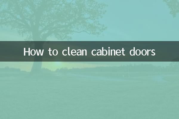 Comment nettoyer les portes de l'armoire