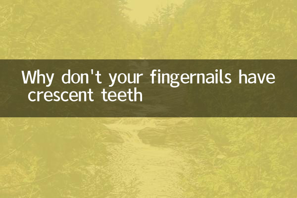 Why don't your fingernails have crescent teeth