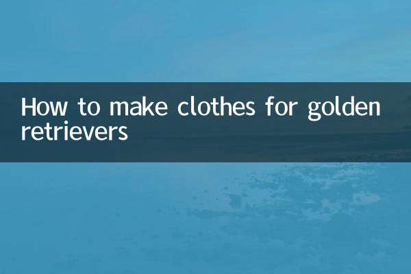 Cómo hacer ropa para Golden Retrievers