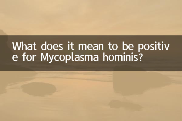 Que signifie être positif à Mycoplasma hominis ?