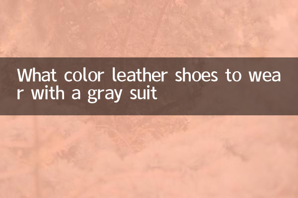 Di che colore sono le scarpe in pelle da indossare con un abito grigio