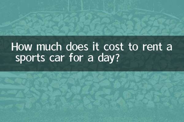 Combien coûte la location d’une voiture de sport à la journée ?