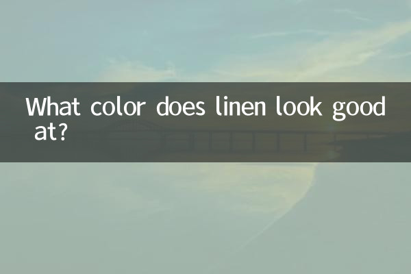 Di che colore sta bene il lino?