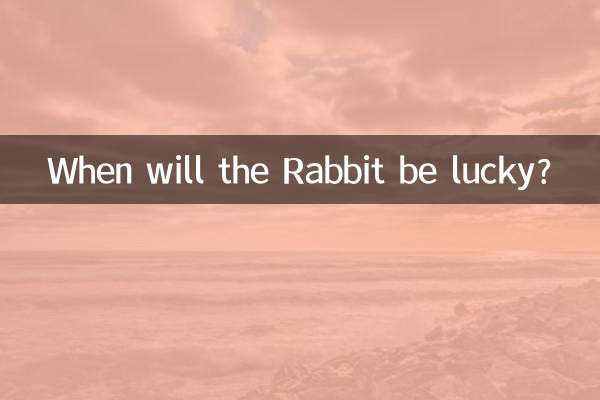 Quand le Lapin aura-t-il de la chance ?