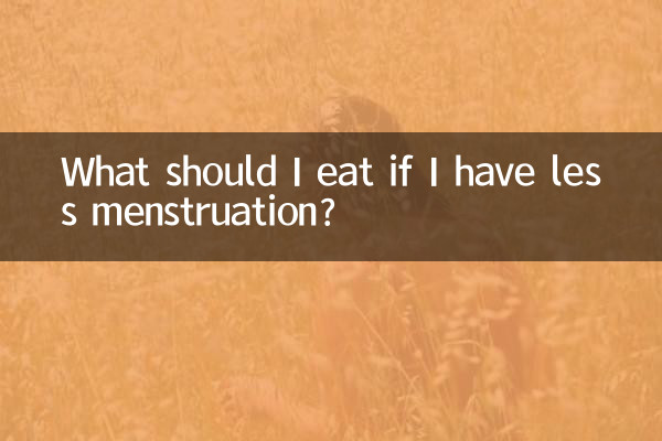 O que devo comer se tiver menos menstruação?