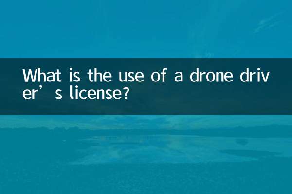 ड्रोन चालक लाइसेंस का क्या उपयोग है?