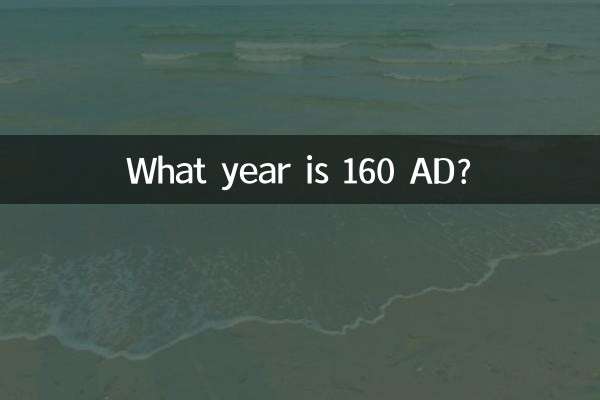 Em que ano é 160 DC?