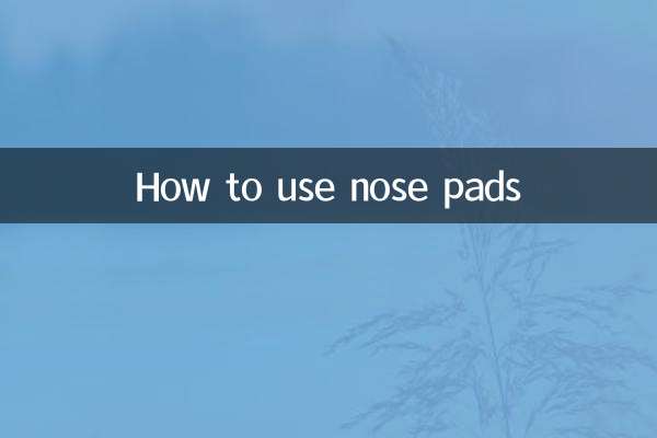 So verwenden Sie Nasenpads