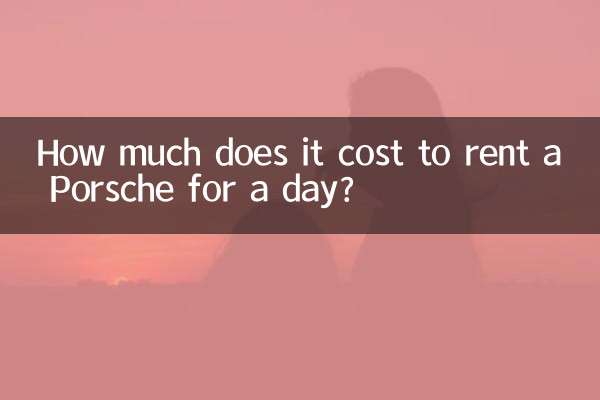 पोर्शे को एक दिन के लिए किराए पर लेने में कितना खर्च आता है?
