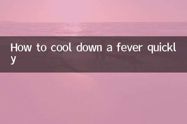 So kühlen Sie Fieber schnell ab