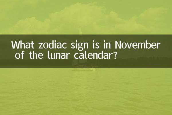 음력 11월에는 어떤 별자리가 있나요?