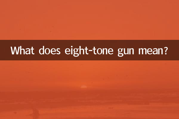 Cosa significa pistola a otto toni?