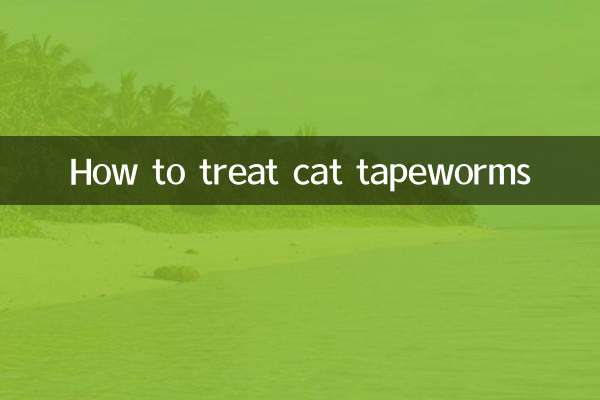 How to treat cat tapeworms