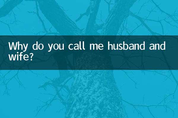 تم مجھے شوہر اور بیوی کیوں کہتے ہو؟