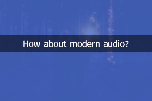 How about modern audio?