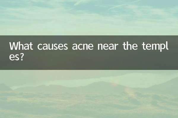 O que causa acne perto das têmporas?
