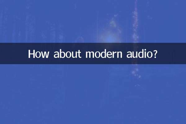 Che ne dici dell'audio moderno?