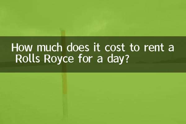 Quanto custa alugar um Rolls Royce por um dia?