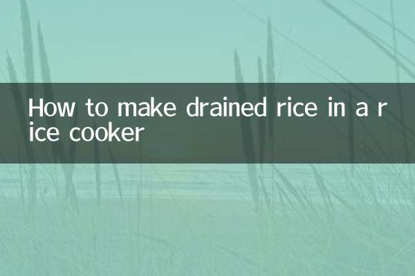 Cómo hacer arroz escurrido en una olla arrocera