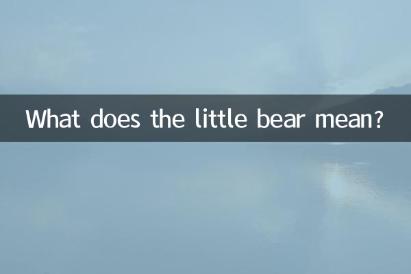 小熊的寓意是什么