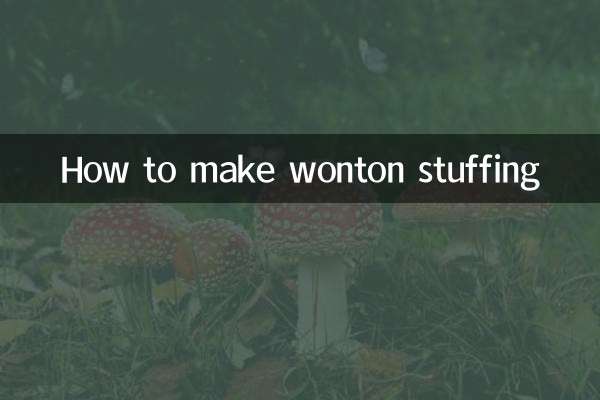 Como fazer recheio de wonton