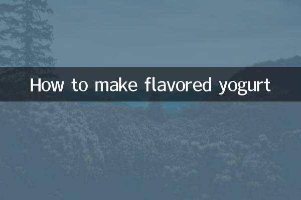 How to make flavored yogurt