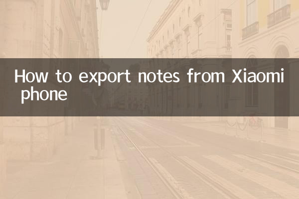 Come esportare note dal telefono Xiaomi
