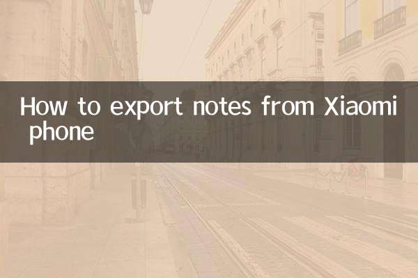 Come esportare note dal telefono Xiaomi