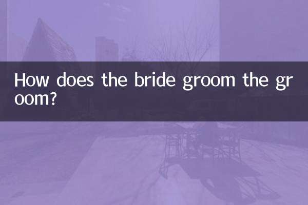 Comment la mariée soigne-t-elle le marié ?