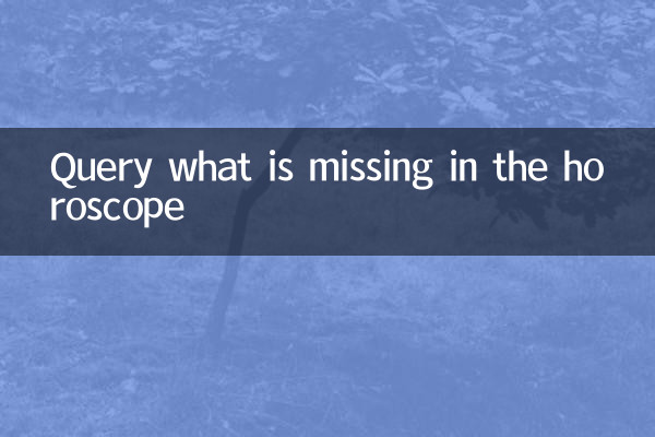 Consulte o que está faltando no horóscopo