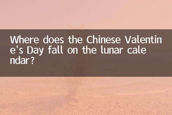 چینی ویلنٹائن ڈے قمری تقویم پر کہاں گرتا ہے؟