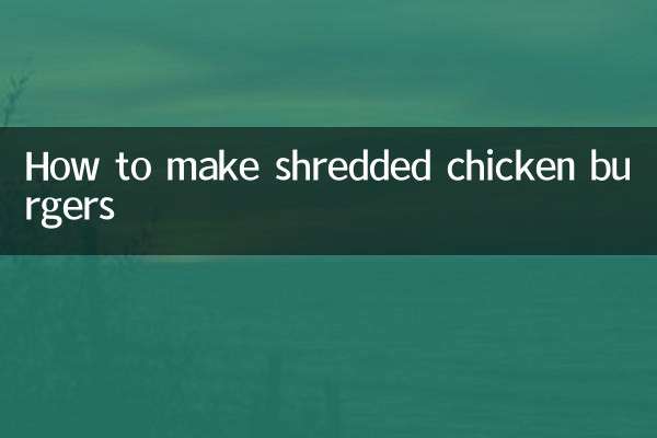 Comment faire des hamburgers au poulet râpé