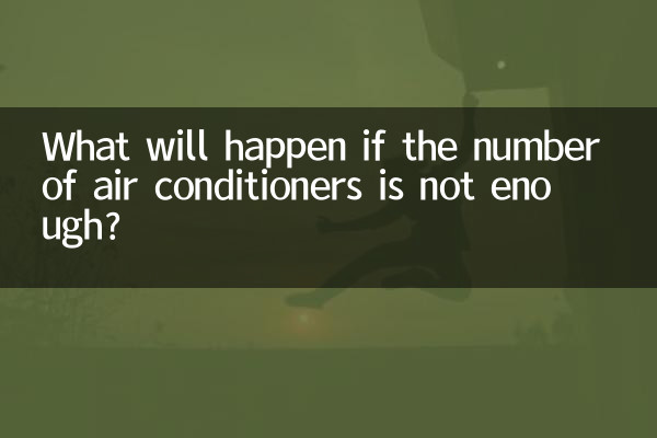 এয়ার কন্ডিশনার সংখ্যা পর্যাপ্ত না হলে কী হবে?