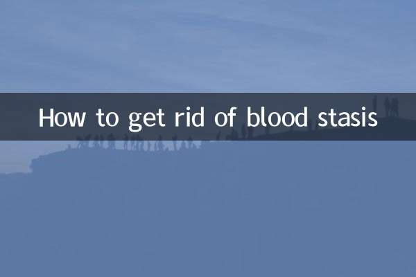 Como se livrar da estagnação do sangue